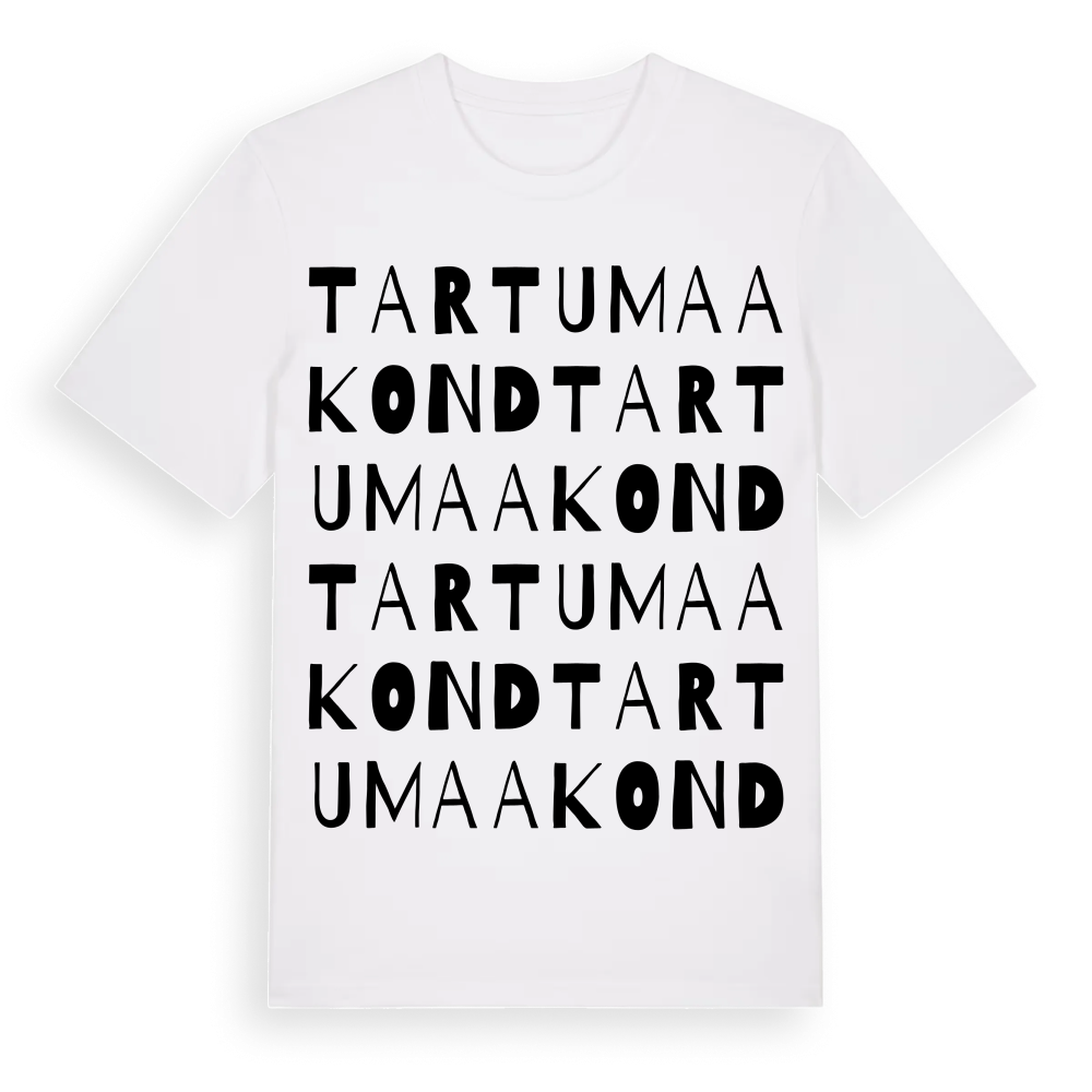 Tartu maakond ordlek t-shirt – White, i miljö