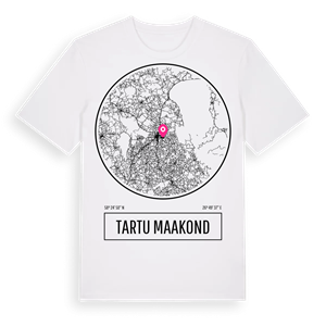 Tartu maakond t-shirt – ekologisk bomull t-shirt från Pinshirt