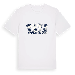 Tata college t-shirt – ekologisk bomull t-shirt från Pinshirt