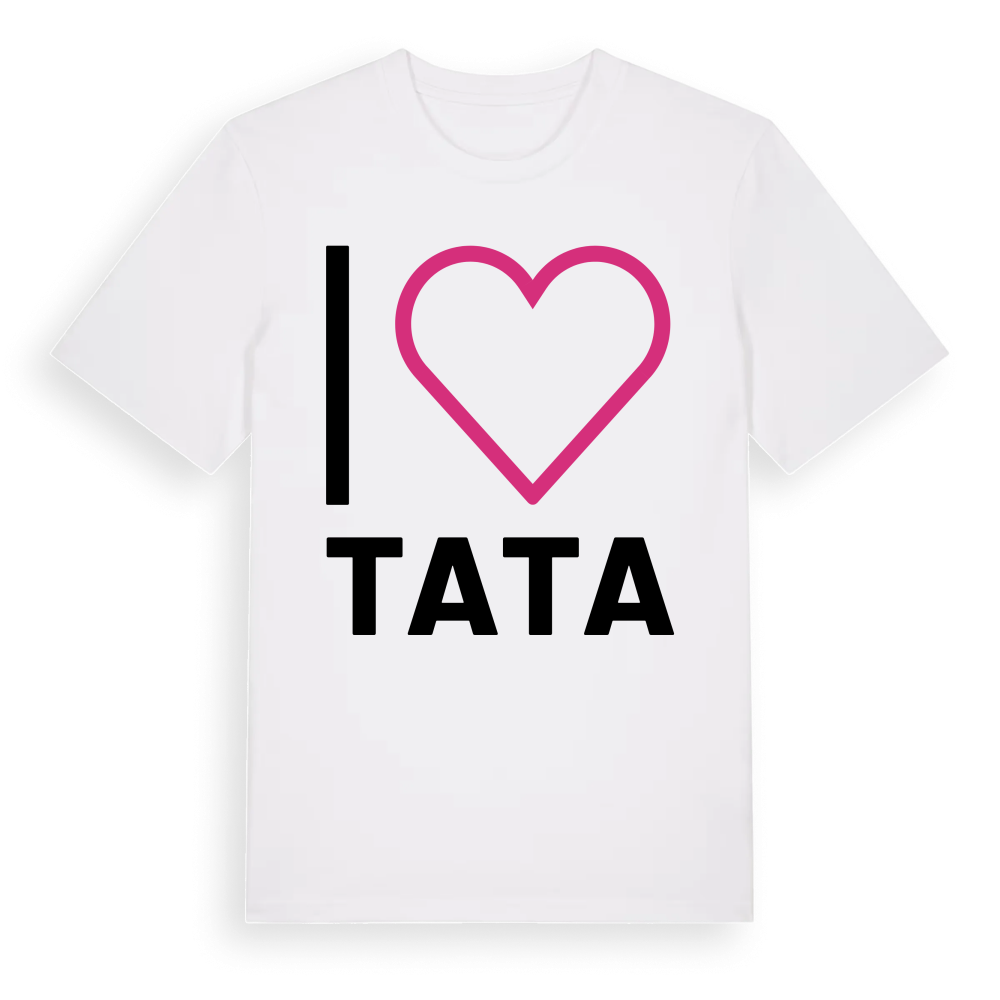 Jag älskar Tata t-shirt stort tryck – White, i miljö