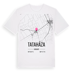 Tataháza karta t-shirt – ekologisk bomull t-shirt från Pinshirt