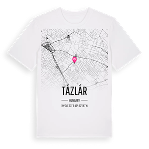 Tázlár karta t-shirt – ekologisk bomull t-shirt från Pinshirt