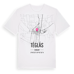 Téglás karta t-shirt – ekologisk bomull t-shirt från Pinshirt