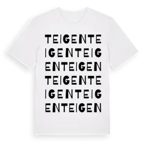Teigen ordlek t-shirt – ekologisk bomull t-shirt från Pinshirt