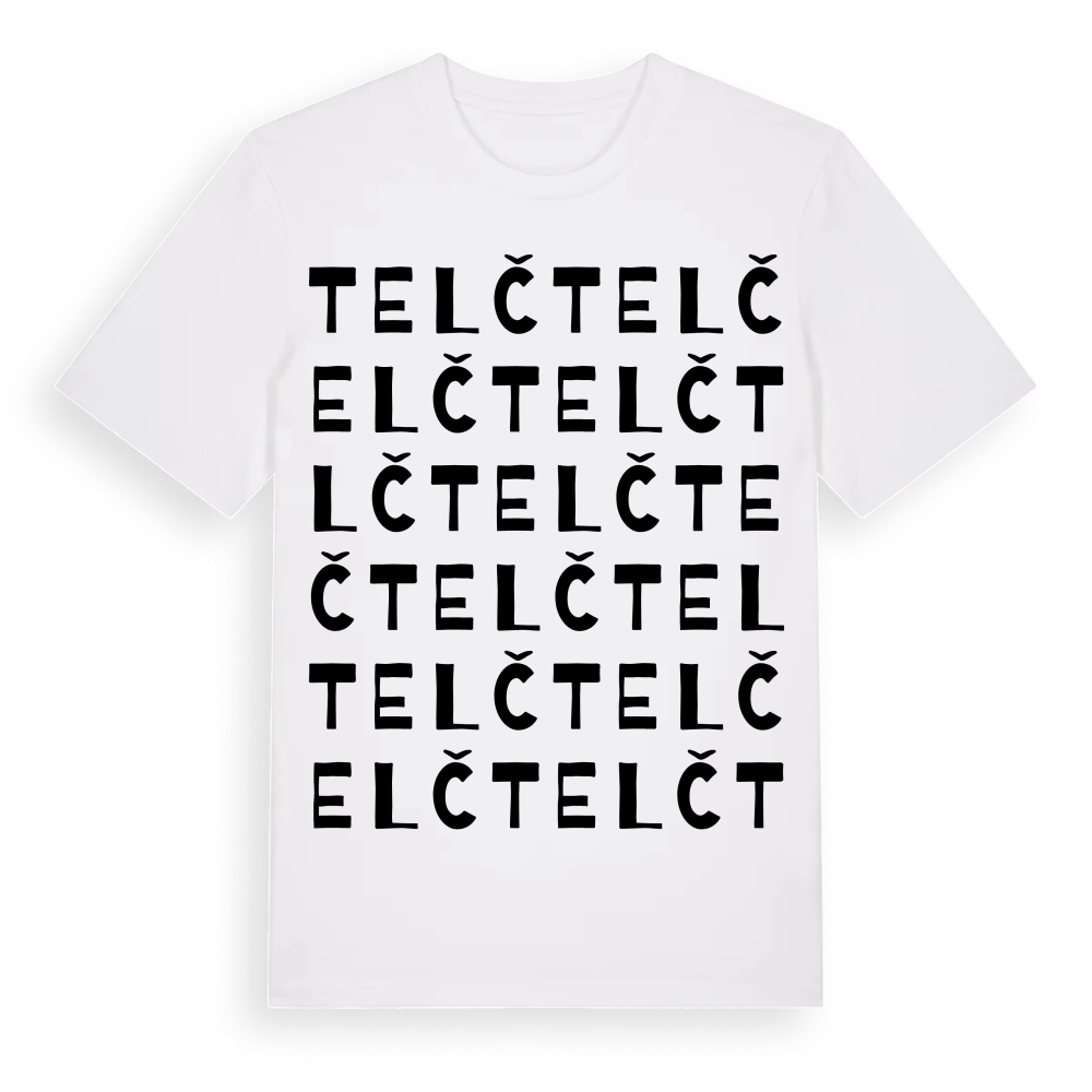 Telč ordlek t-shirt – White, i miljö