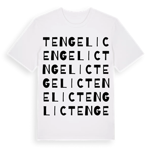 Tengelic ordlek t-shirt – ekologisk bomull t-shirt från Pinshirt