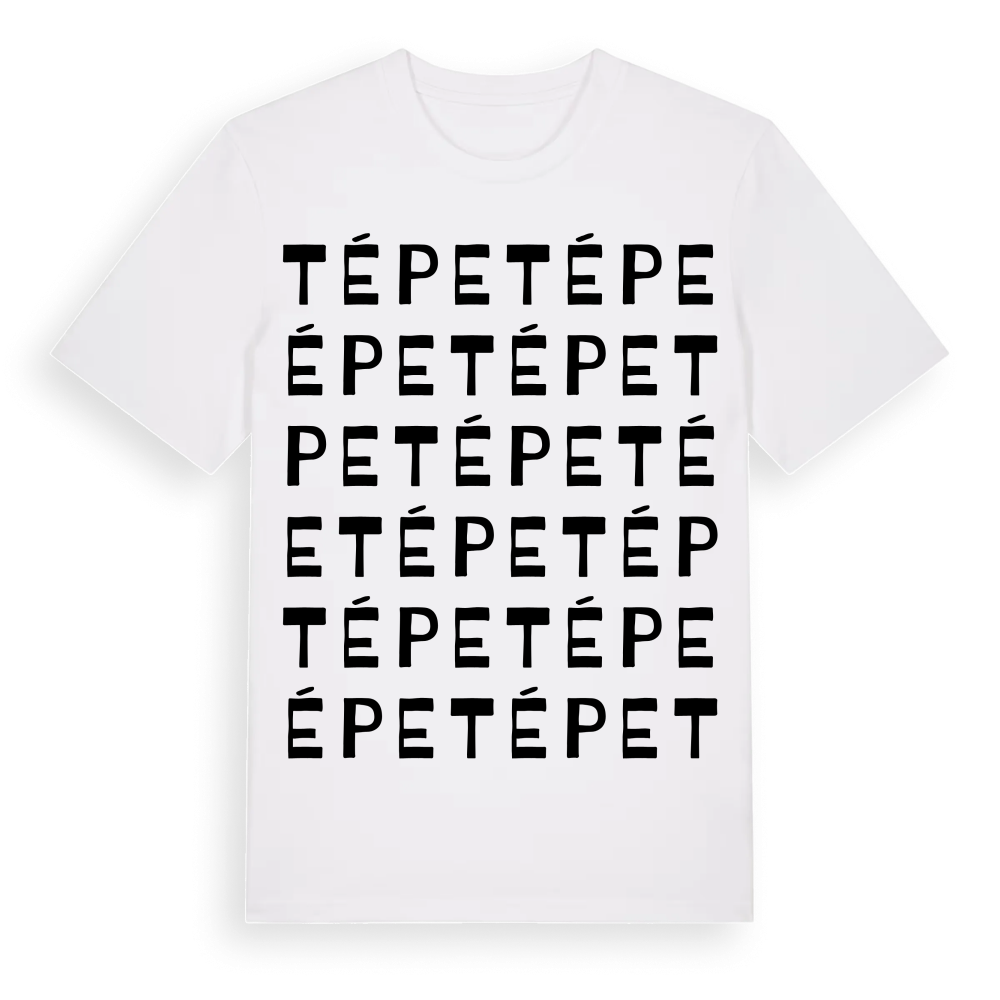 Tépe ordlek t-shirt – White, i miljö