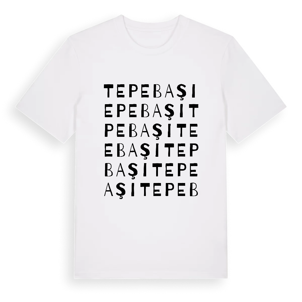 Tepebaşı ordlek t-shirt – White, i miljö