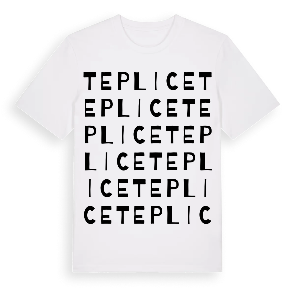Teplice ordlek t-shirt – White, i miljö