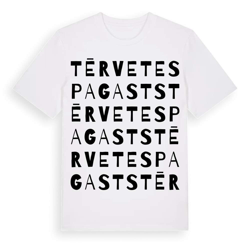 Tērvetes pagasts ordlek t-shirt – White, i miljö