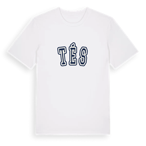 Tés college t-shirt – ekologisk bomull t-shirt från Pinshirt