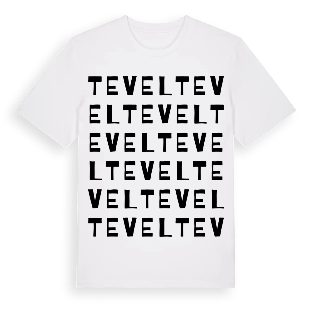 Tevel ordlek t-shirt – White, i miljö