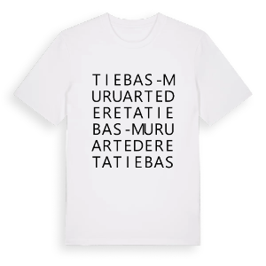 Tiebas-Muruarte de Reta ordlek t-shirt – ekologisk bomull t-shirt från Pinshirt