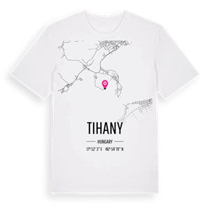 Tihany karta t-shirt – ekologisk bomull t-shirt från Pinshirt