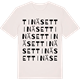 Vintage White t-shirt med Tinäset ordlek t-shirt