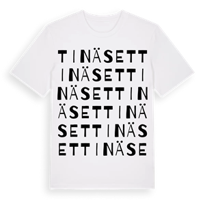 Tinäset ordlek t-shirt – ekologisk bomull t-shirt från Pinshirt