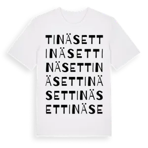 Tinäset ordlek t-shirt – ekologisk bomull t-shirt från Pinshirt