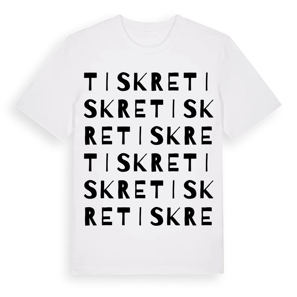 Tiskre ordlek t-shirt – White, i miljö