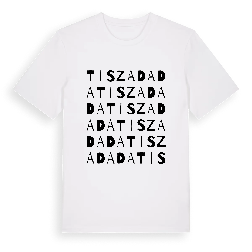 Tiszadada ordlek t-shirt – White, i miljö