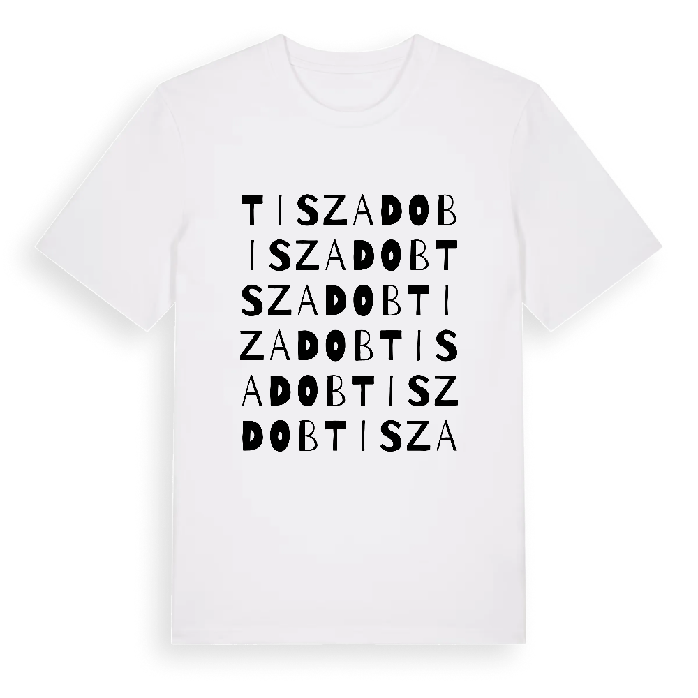 Tiszadob ordlek t-shirt – White, i miljö