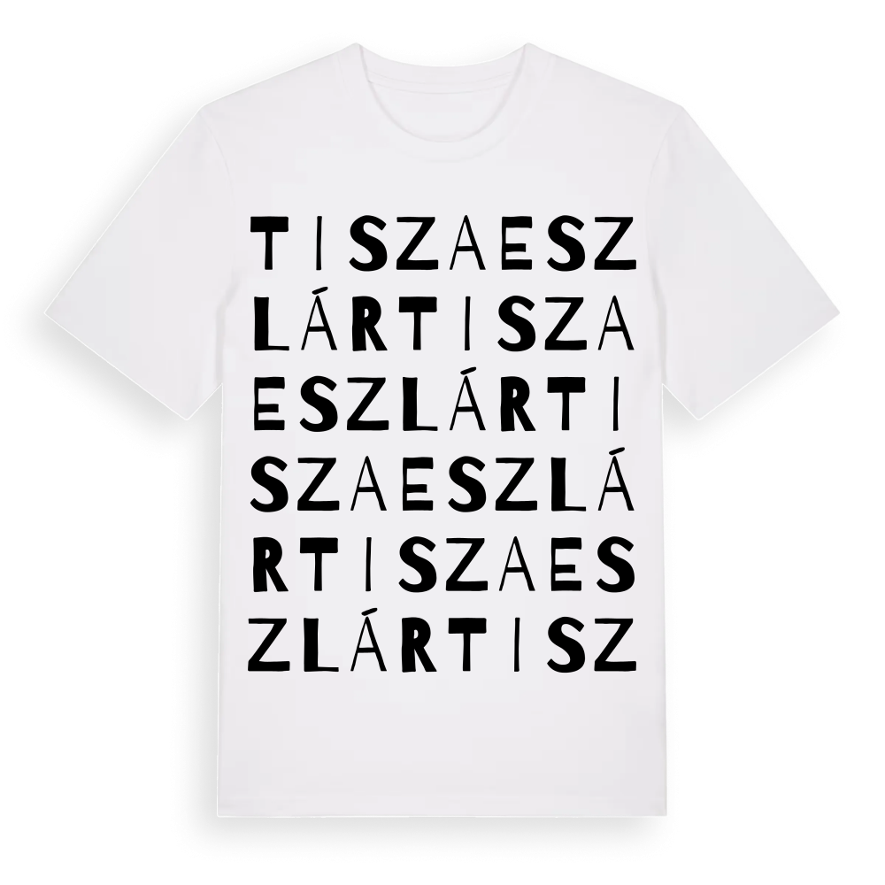 Tiszaeszlár ordlek t-shirt – White, i miljö
