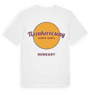 Tiszakerecseny cirkel t-shirt – ekologisk bomull t-shirt från Pinshirt