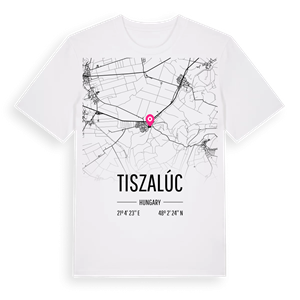 Tiszalúc karta t-shirt – ekologisk bomull t-shirt från Pinshirt