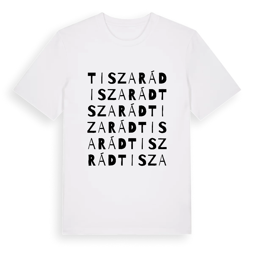 Tiszarád ordlek t-shirt – White, i miljö