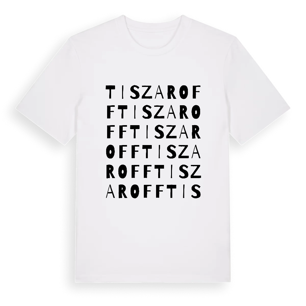 Tiszaroff ordlek t-shirt – White, i miljö