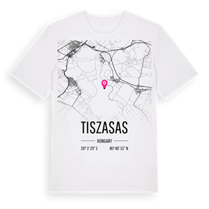 Tiszasas karta t-shirt – ekologisk bomull t-shirt från Pinshirt