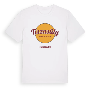 Tiszasüly cirkel t-shirt – ekologisk bomull t-shirt från Pinshirt