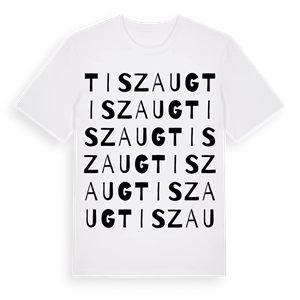 Tiszaug ordlek t-shirt – ekologisk bomull t-shirt från Pinshirt