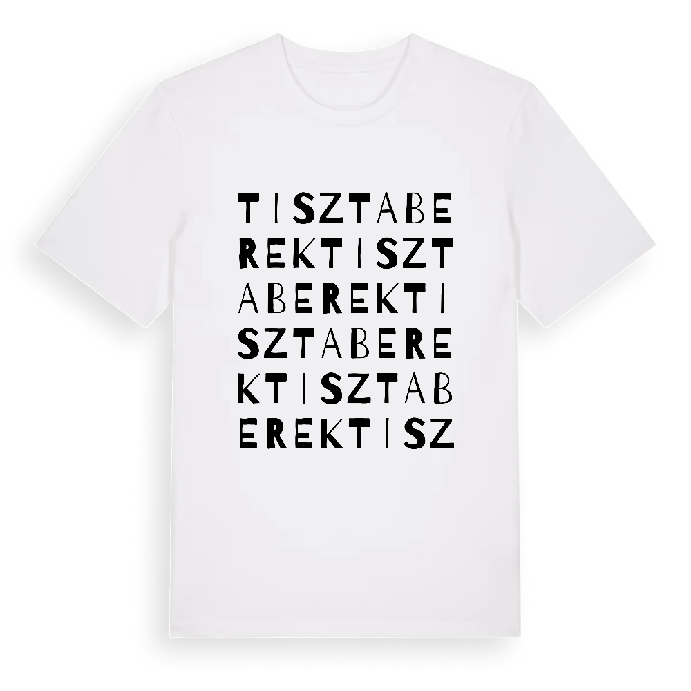 Tisztaberek ordlek t-shirt – White, i miljö