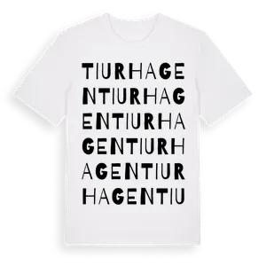 Tiurhagen ordlek t-shirt – ekologisk bomull t-shirt från Pinshirt