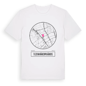 Tizenháromváros t-shirt – ekologisk bomull t-shirt från Pinshirt