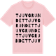 Pink Cotton t-shirt med Tjuvgrundet ordlek t-shirt