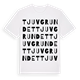 White t-shirt med Tjuvgrundet ordlek t-shirt