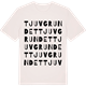 Vintage White t-shirt med Tjuvgrundet ordlek t-shirt