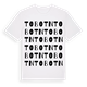 White t-shirt med Tobotn ordlek t-shirt