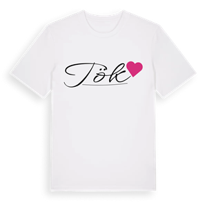 Tök hjärta t-shirt – ekologisk bomull t-shirt från Pinshirt