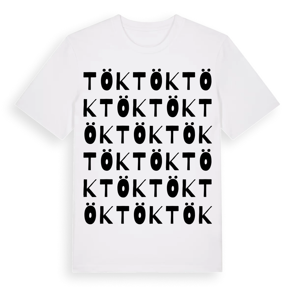 Tök ordlek t-shirt – White, i miljö