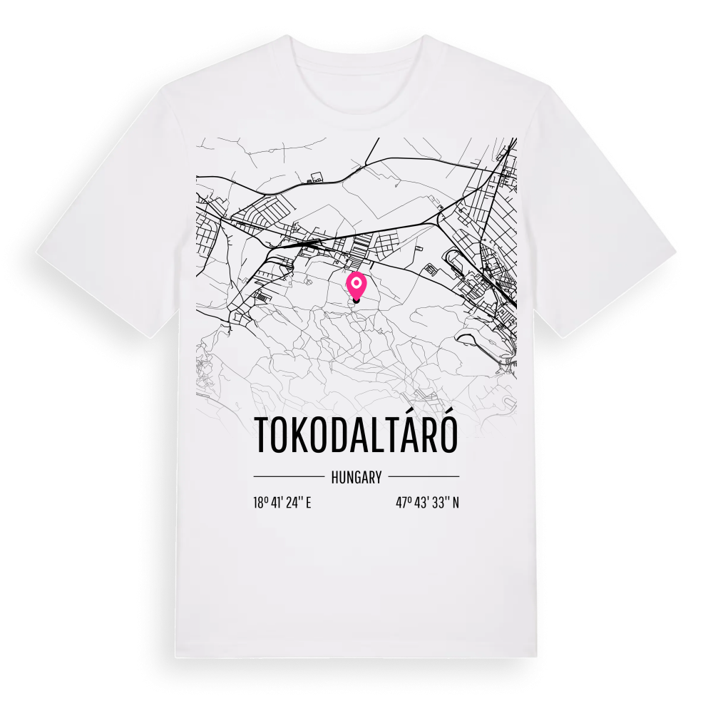 Tokodaltáró karta t-shirt – White, i miljö