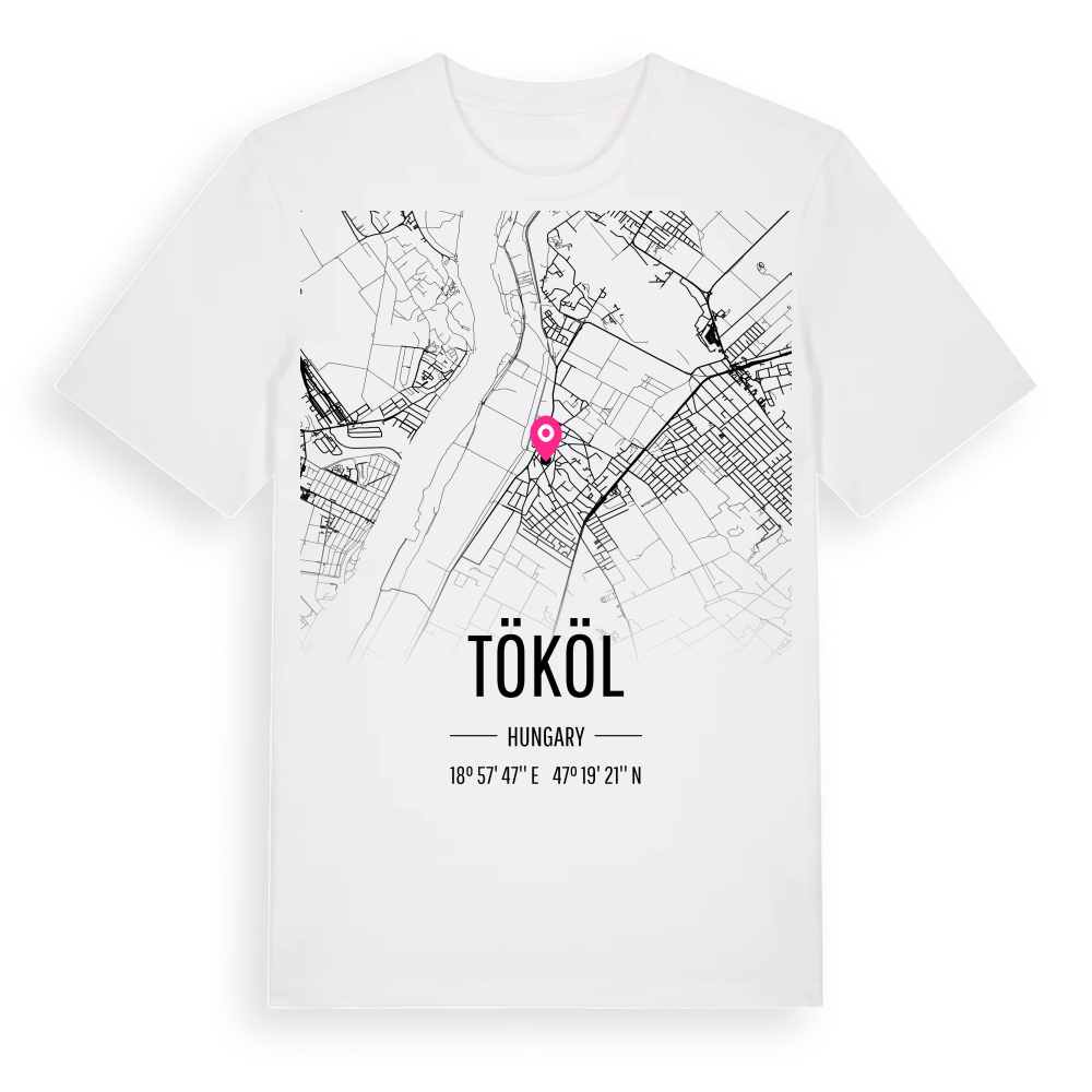Tököl karta t-shirt – White, i miljö