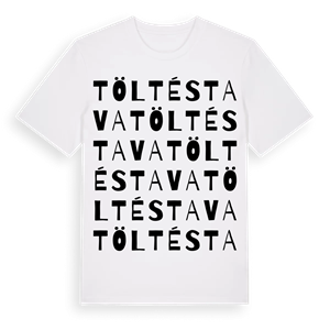 Töltéstava ordlek t-shirt – ekologisk bomull t-shirt från Pinshirt