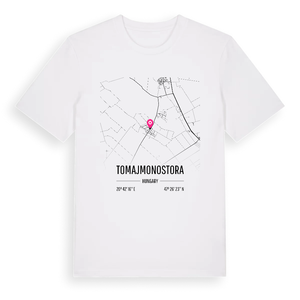Tomajmonostora karta t-shirt – White, i miljö