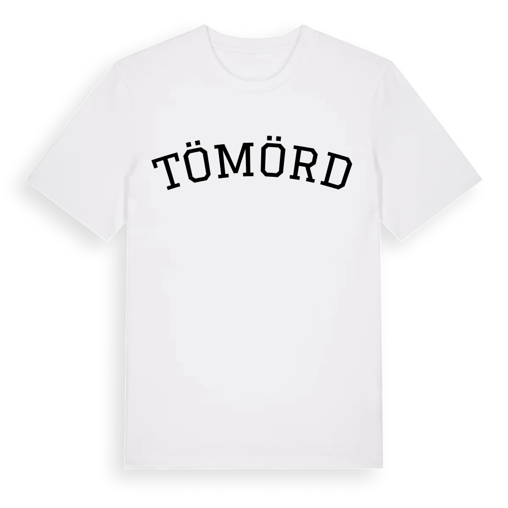 Tömörd böjd t-shirt – White, i miljö