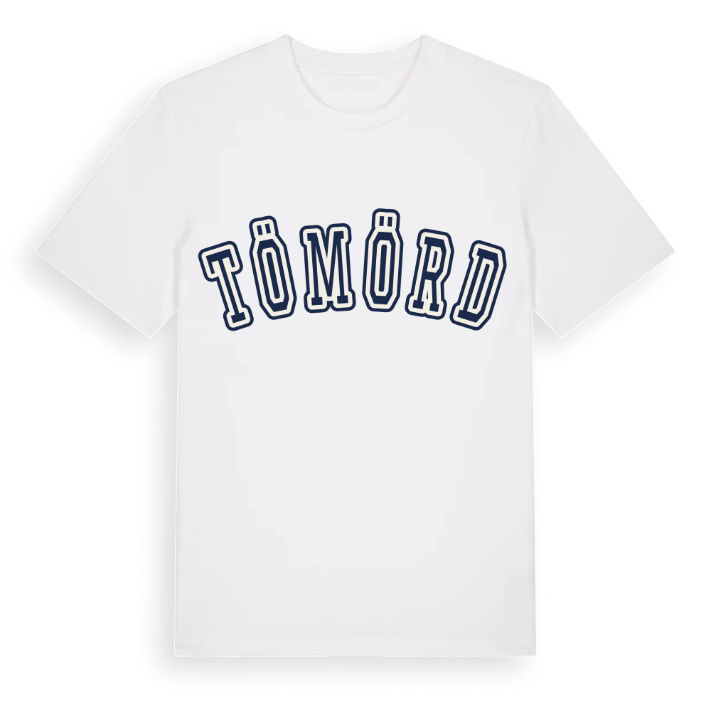 Tömörd college t-shirt – White, i miljö