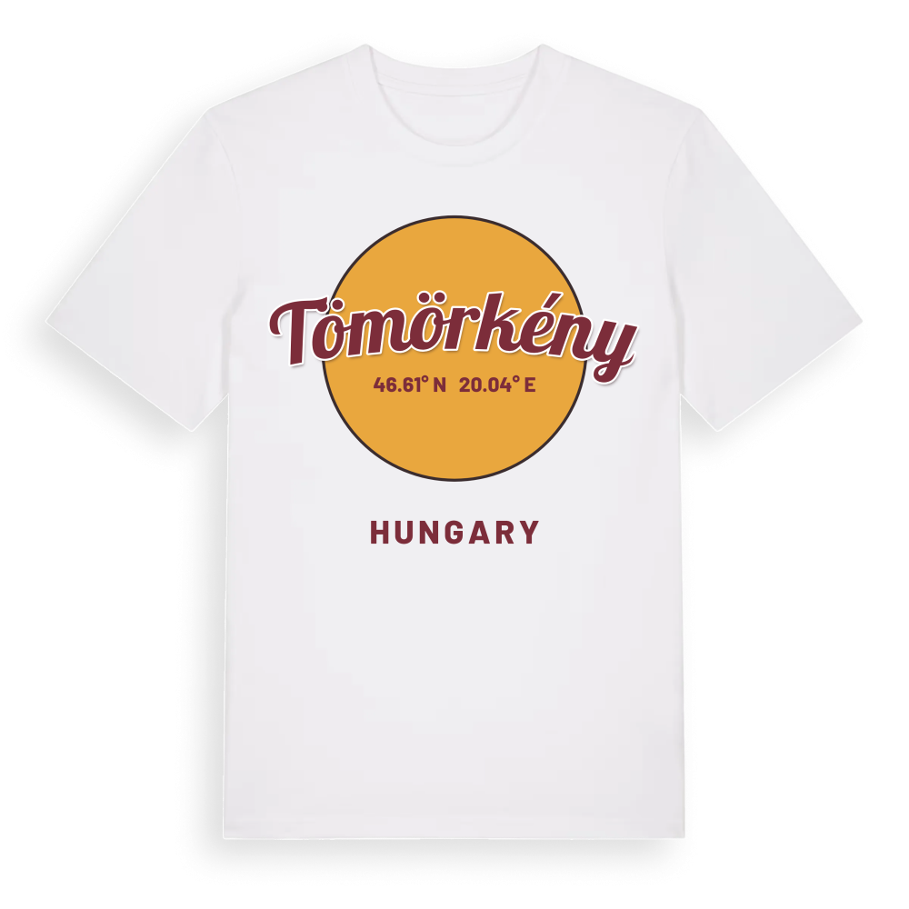 Tömörkény cirkel t-shirt – White, i miljö