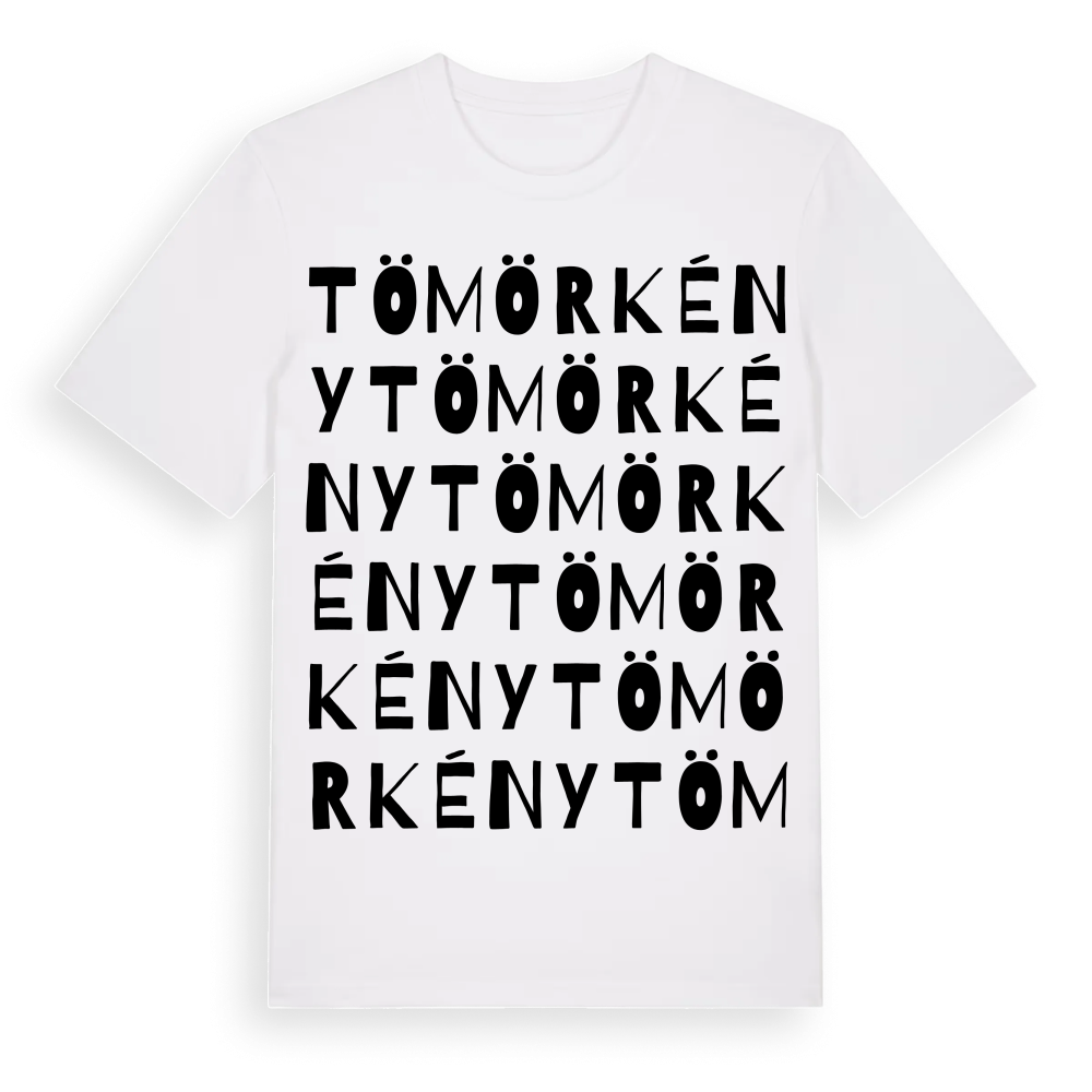 Tömörkény ordlek t-shirt – White, i miljö