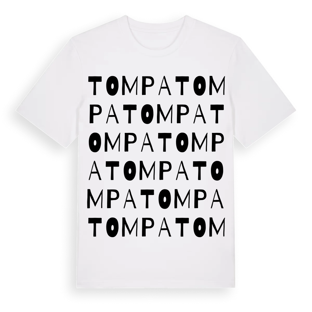 Tompa ordlek t-shirt – White, i miljö